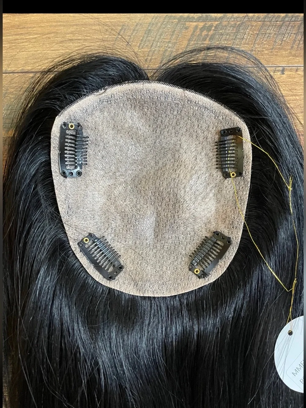 12” Human Hair Topper Clip In Hair Topper Crown Thinning Grey Coverage 5x5